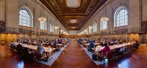 The New York Public Library's Main Reading Room.