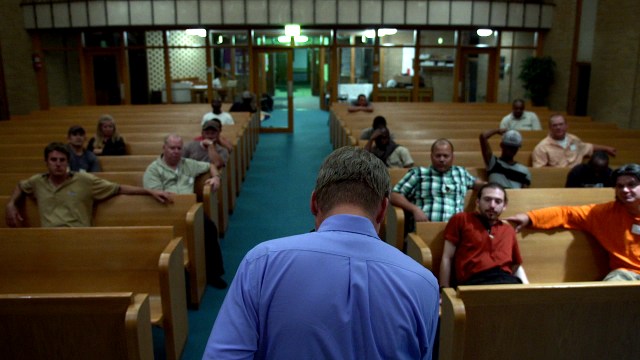 A church becomes a sanctuary in 'The Overnighters' (Drafthouse Films)