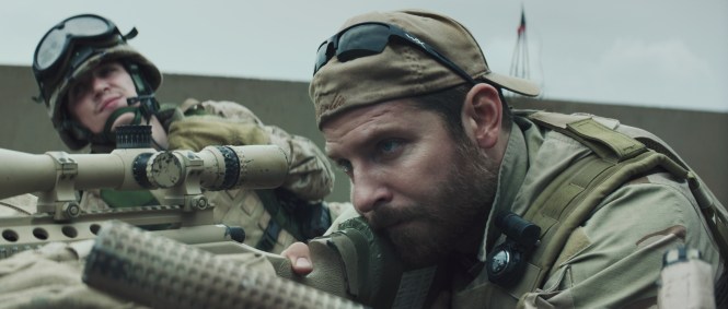 Bradley Cooper (right) as Chris Kyle in 'American Sniper' (Warner Bros.)