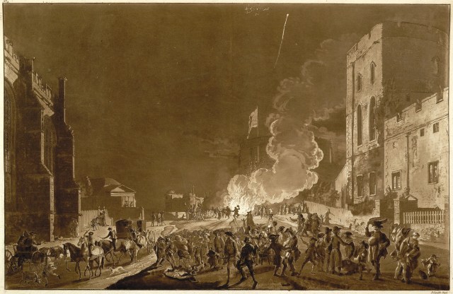Guy Fawkes' Night celebrations at Windsor Castle, 1776